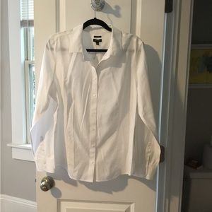 Talbots Women’s White Button-down Shirt